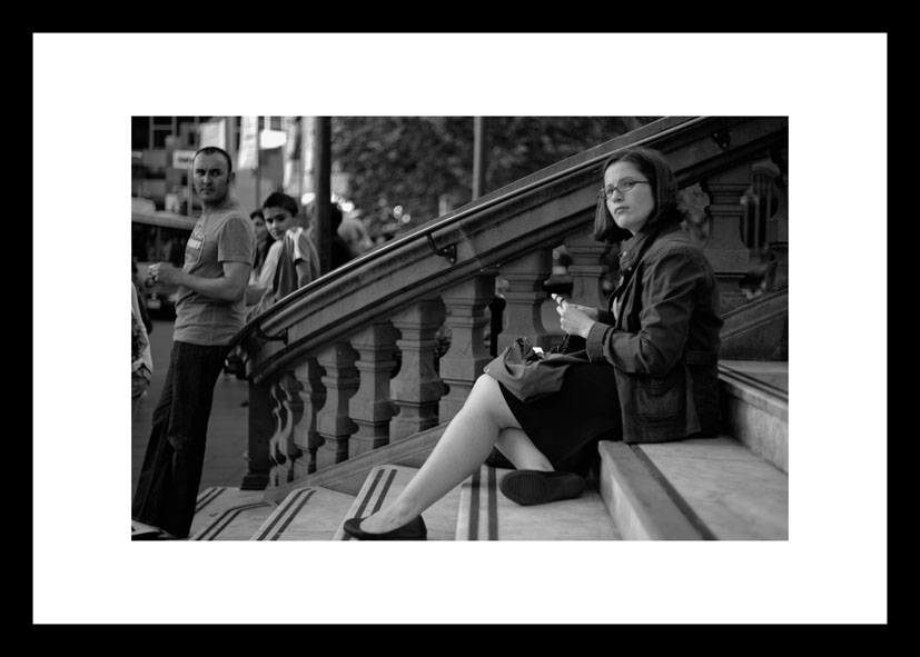 WOMAN ON STEPS by THORSTEN OVERGAARD 